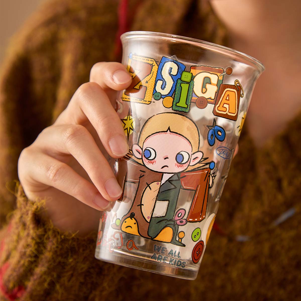 【新品】ZSIGA We All Are Kids シリーズ Zsiga We All Are Kids Series-Glass (Cold Water Cup