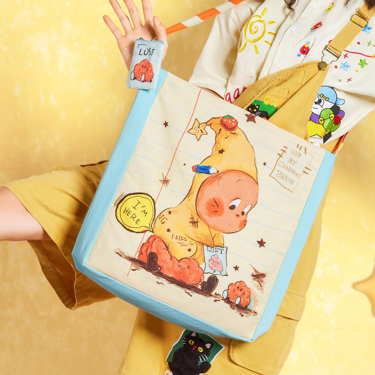 【正規品新品】POPMART twinkle twinkle bag POPMART Twinkle Twinkle 123! Series Tote Bag Trendy Fashion