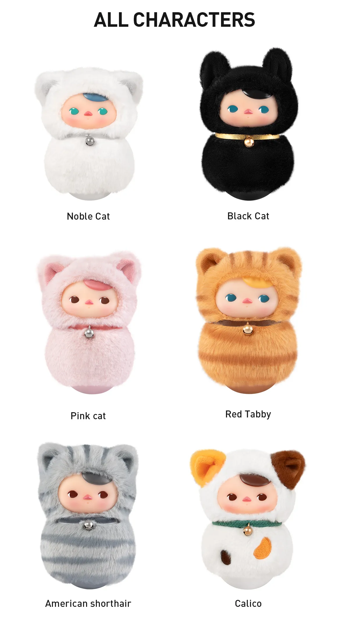 PUCKY Roly-Poly Kitty Series-Vinyl Plush Blind Box | Blind Boxes - POP ...