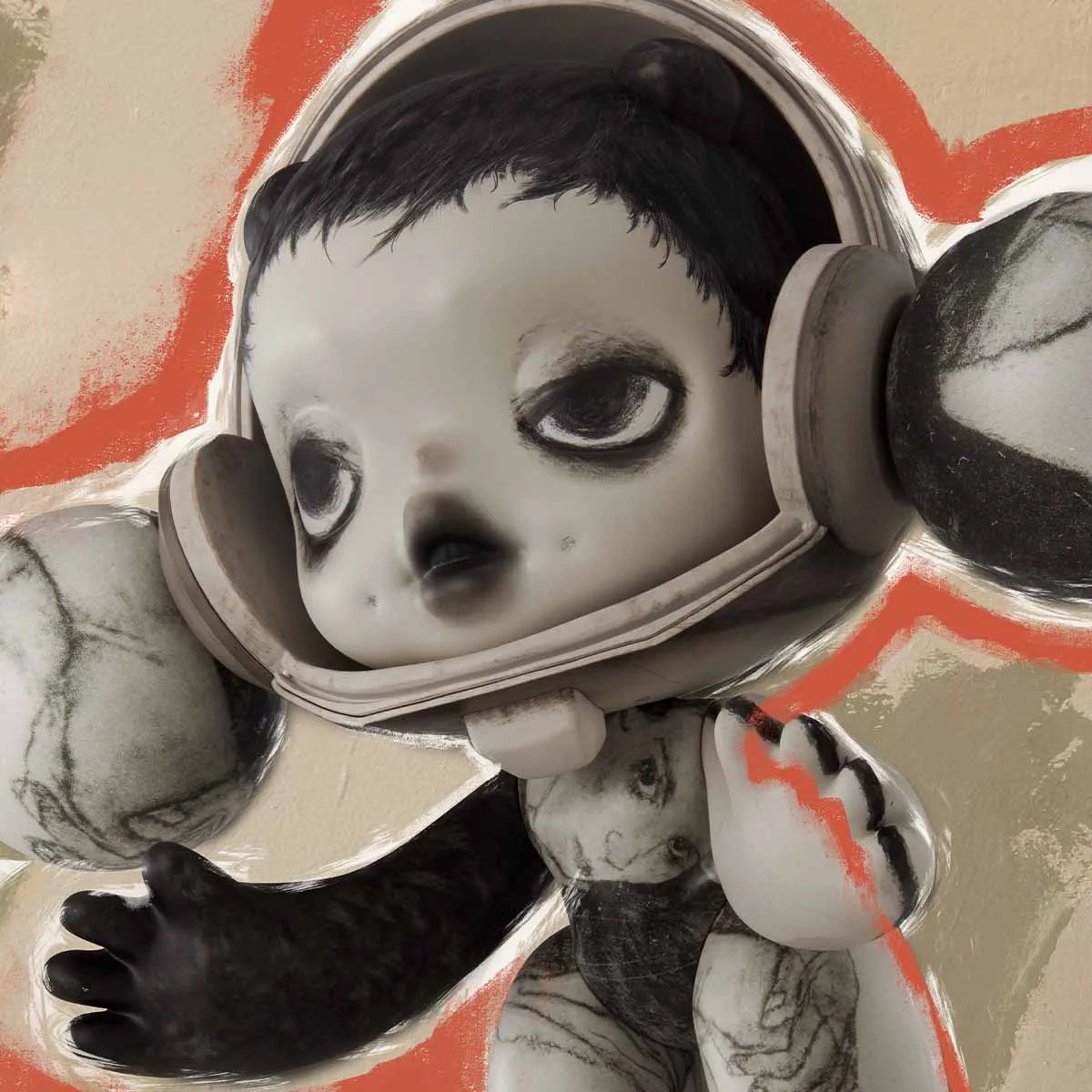MEGA α SKULLPANDA 1000% Egon Schiele | MEGA - POP MART (United States)