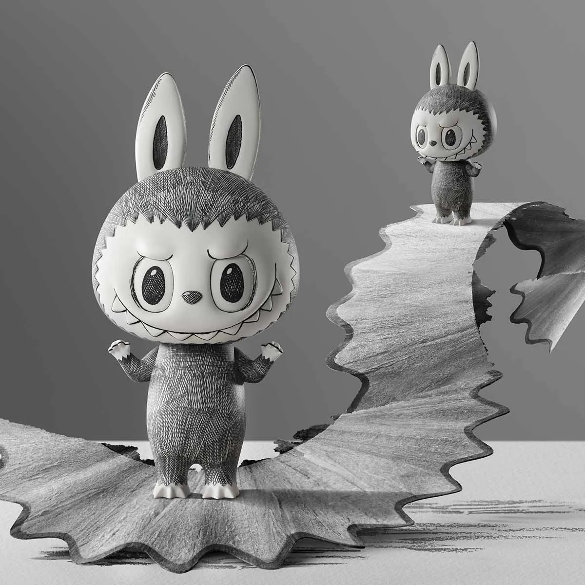 MEGA LABUBU 1000% Sketch - POP MART (United States)