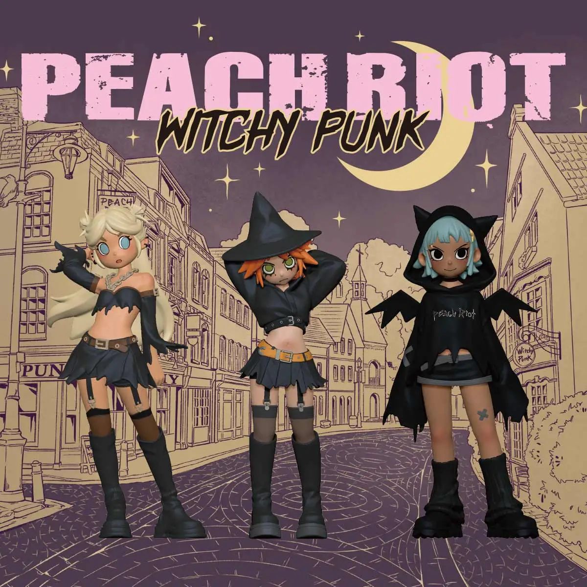 Peach Riot Witchy Punk Figures - POP MART (United States)