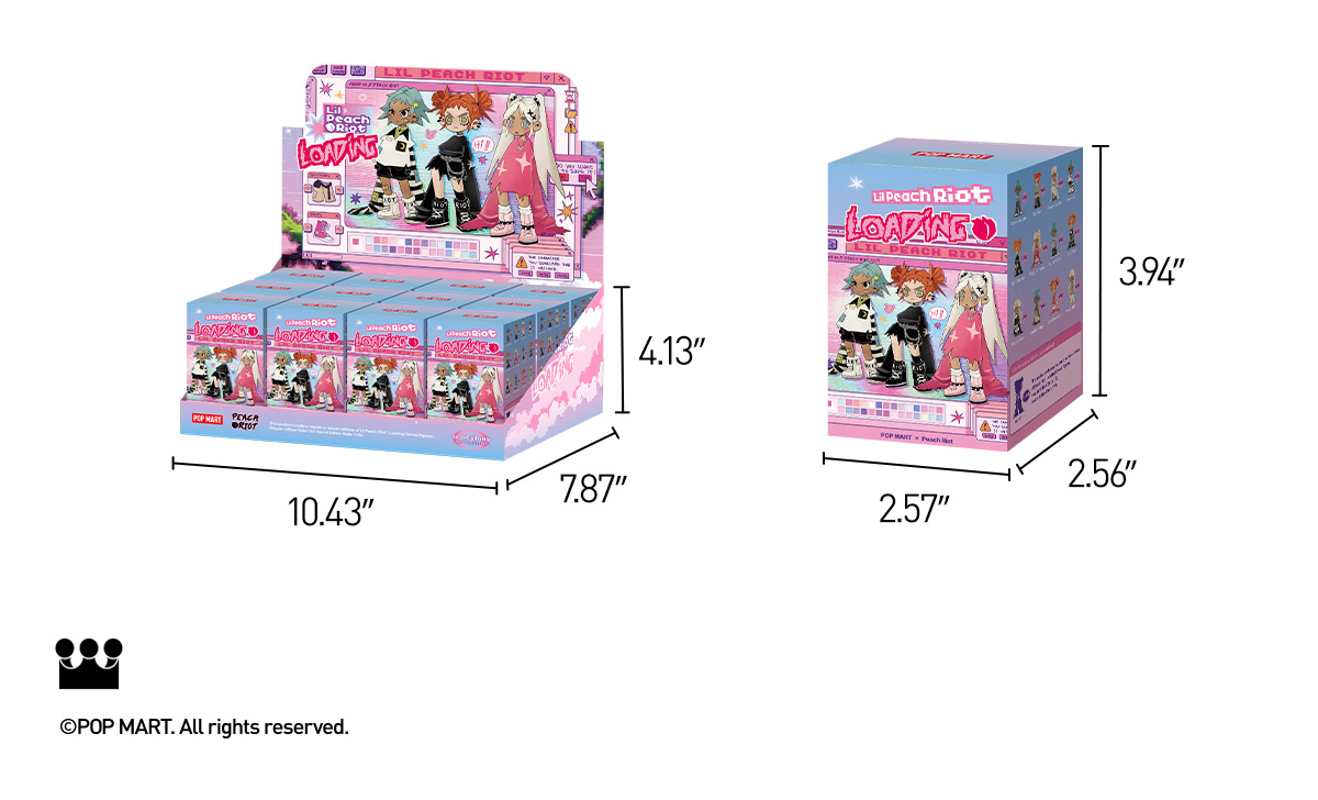 POP NOW:Lil Peach Riot：Loading! Series Figures - POP MART (United