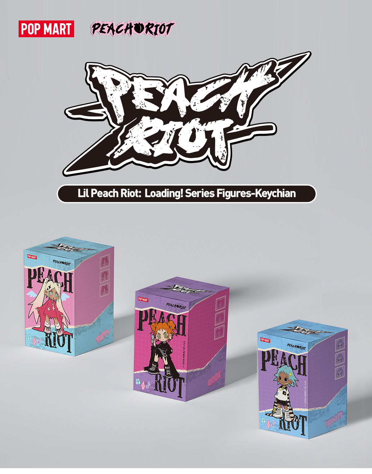 Lil Peach Riot:Loading! Series-Keychian - POP MART (Canada)