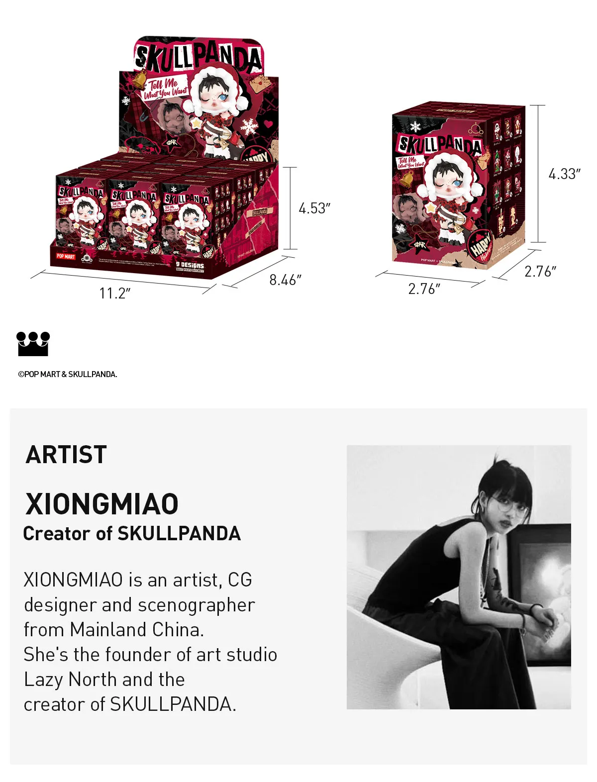 POP NOW:SKULLPANDA Tell Me What You Want Series Figures - POP MART