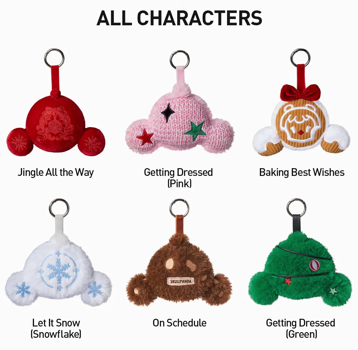 POP NOW:SKULLPANDA Tell Me What You Want Series Plush Pendant 