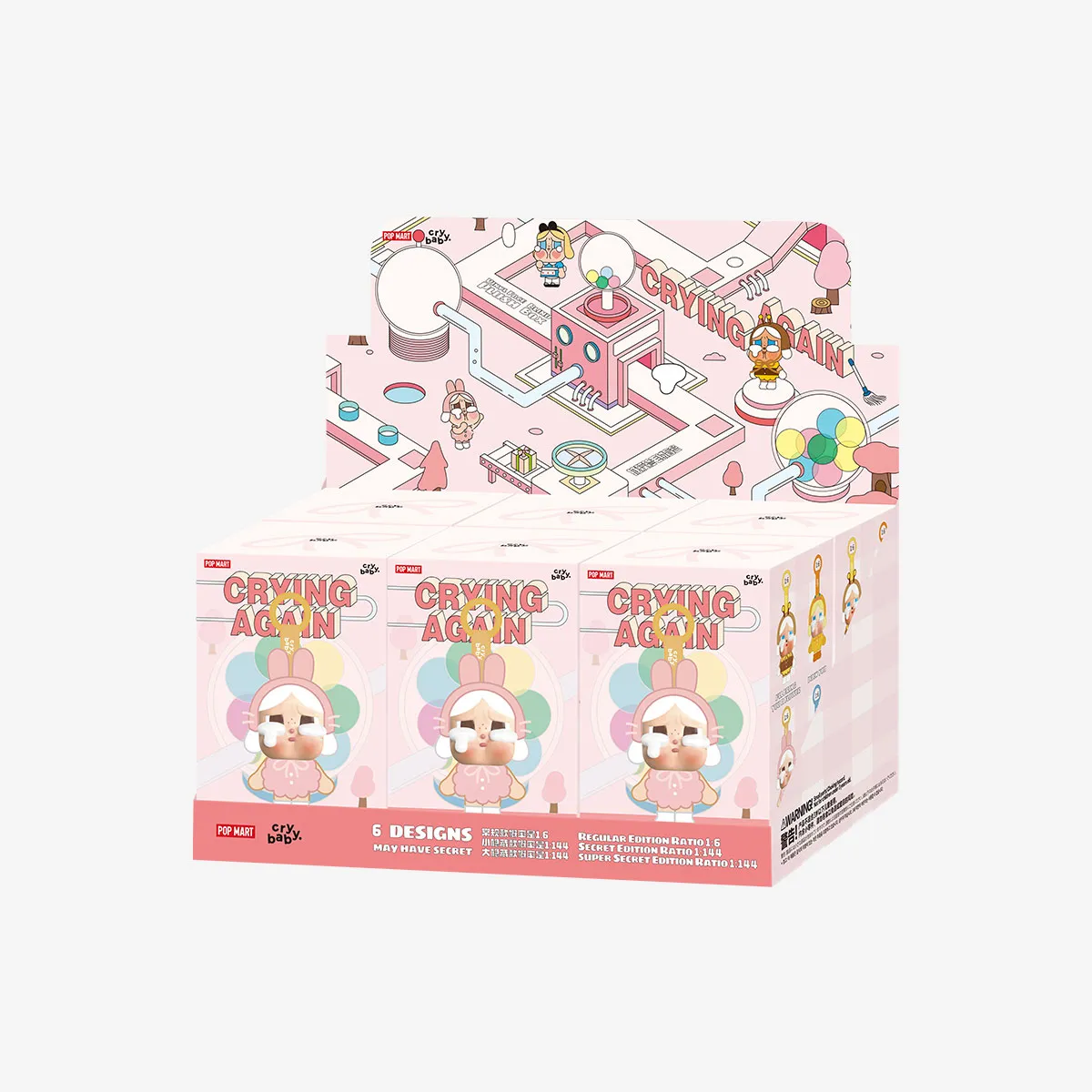 CRYBABY Crying Again Series-Vinyl Face Plush Blind Box - POP MART 