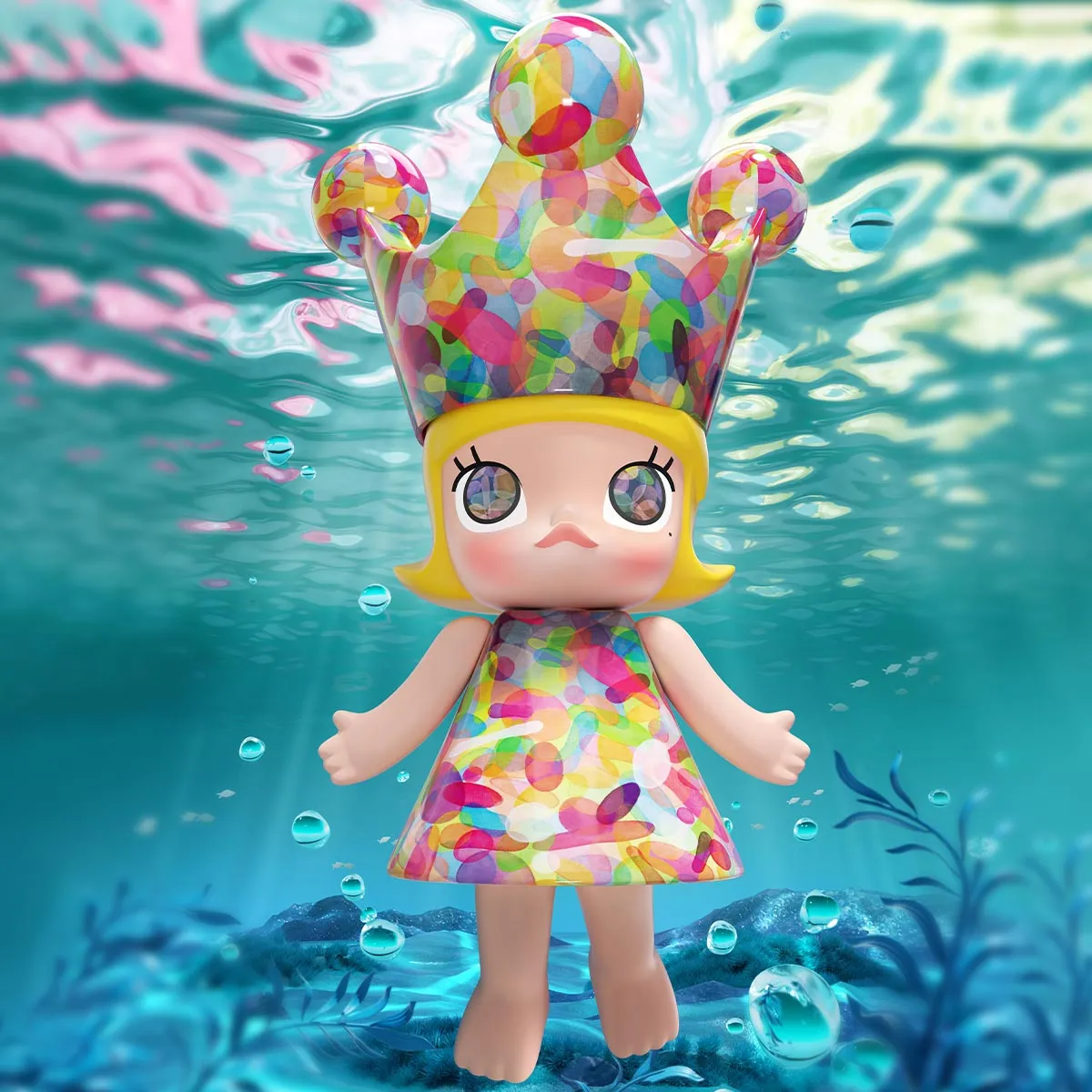 MEGA ROYAL MOLLY 400% Huang Yuxing-Bubbles - POP MART (United States)