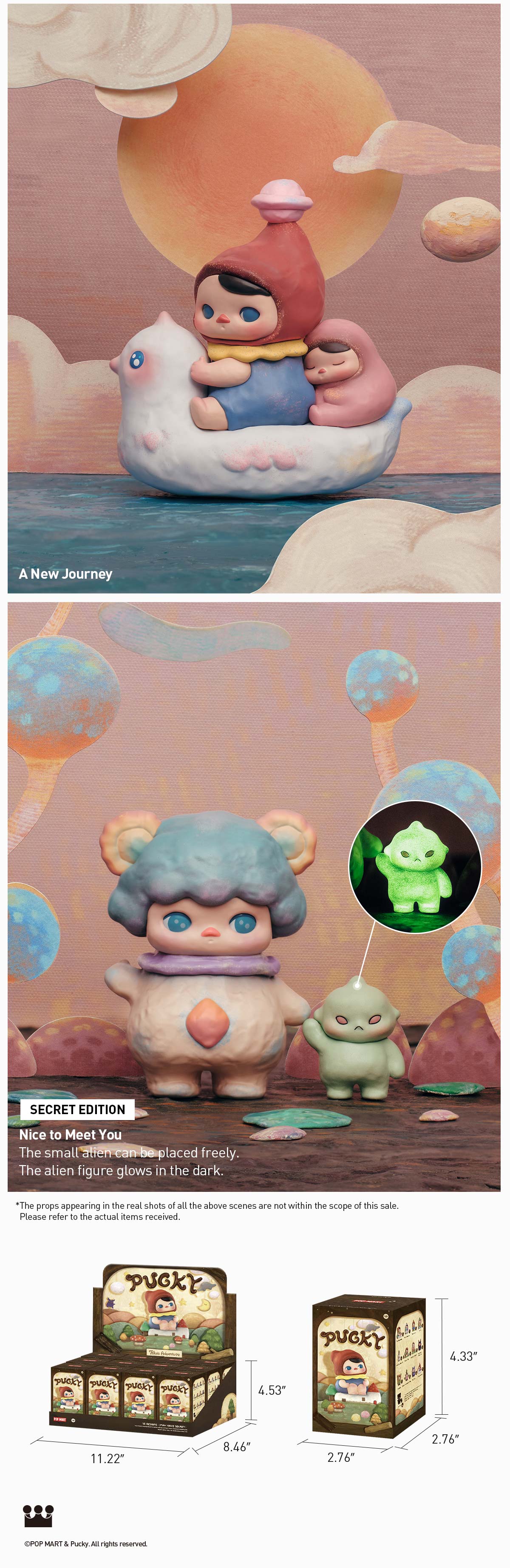 POP NOW:PUCKY Poko's Adventure Series Figures - POP MART
