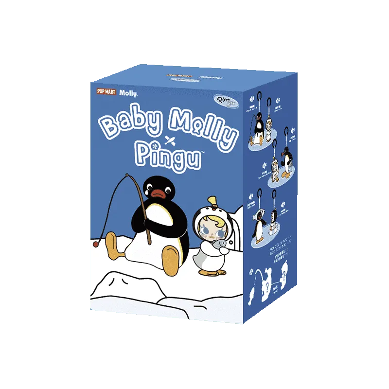 Baby Molly × Pingu Happy Fishing Series-Vinyl Plush Pendant Baby Molly × Pingu Happy Fishing Series-Vinyl Plush Pendant