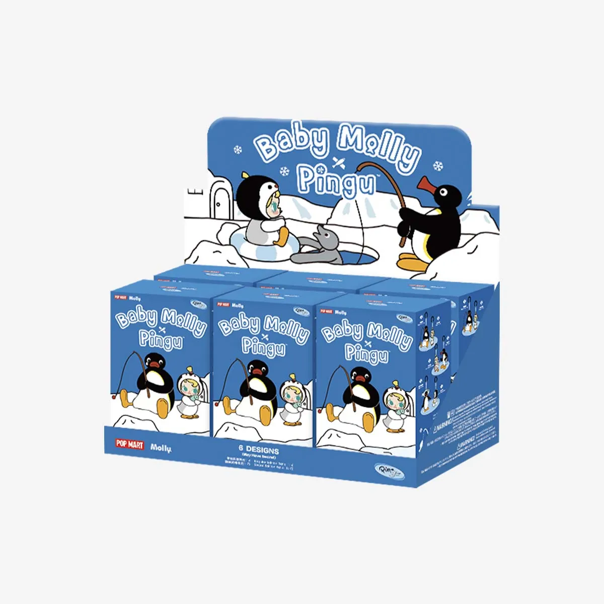 Baby Molly × Pingu Happy Fishing Series-Vinyl Plush Pendant Blind 