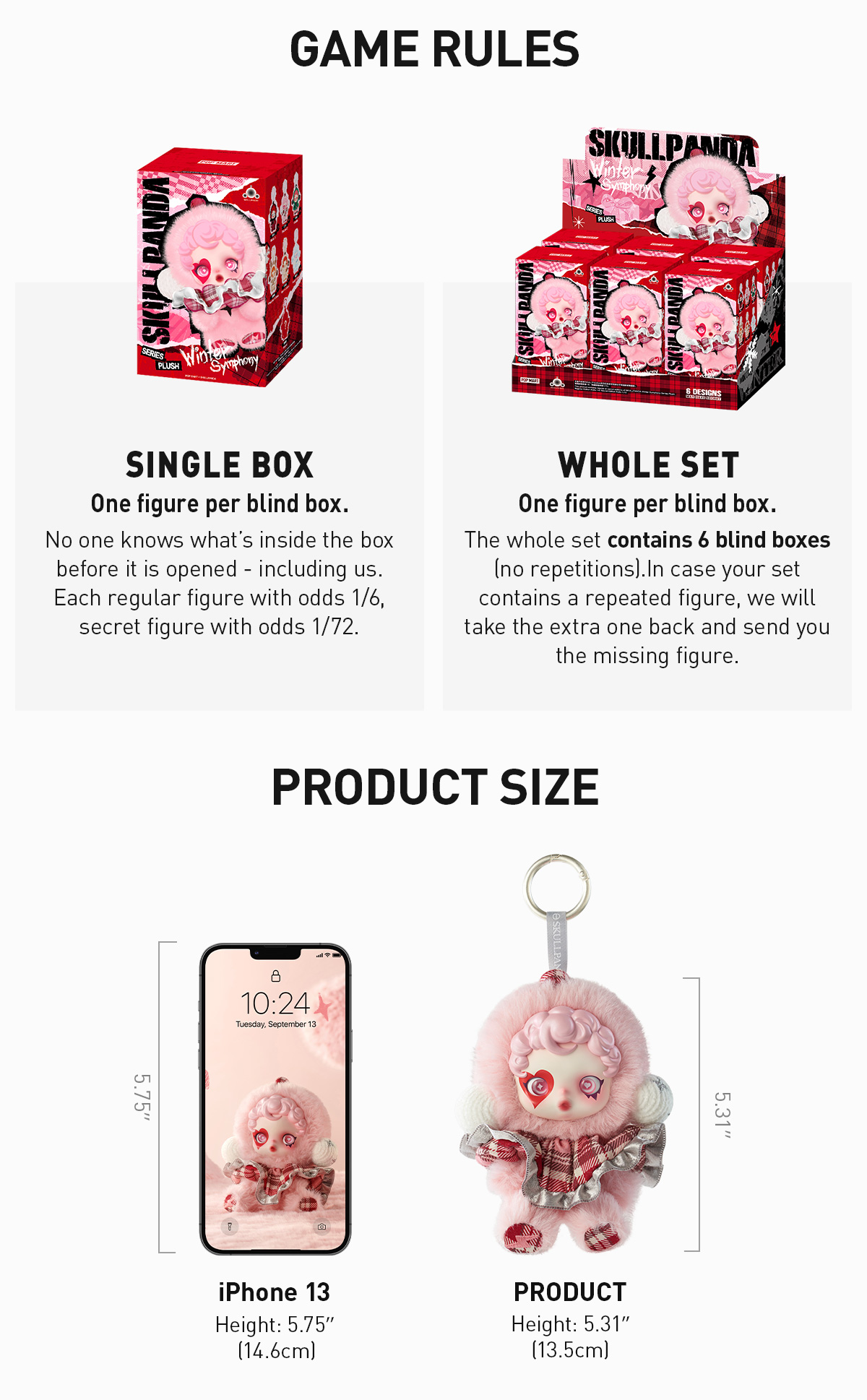 SKULLPANDA Winter Symphony Series Plush - POP MART (United