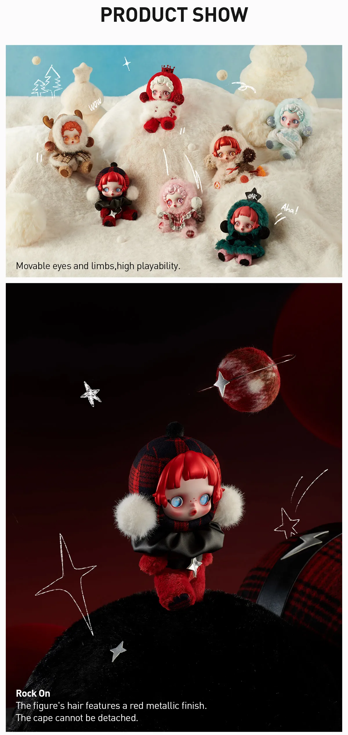 POP NOW:SKULLPANDA Winter Symphony Series Plush - POP MART (United 