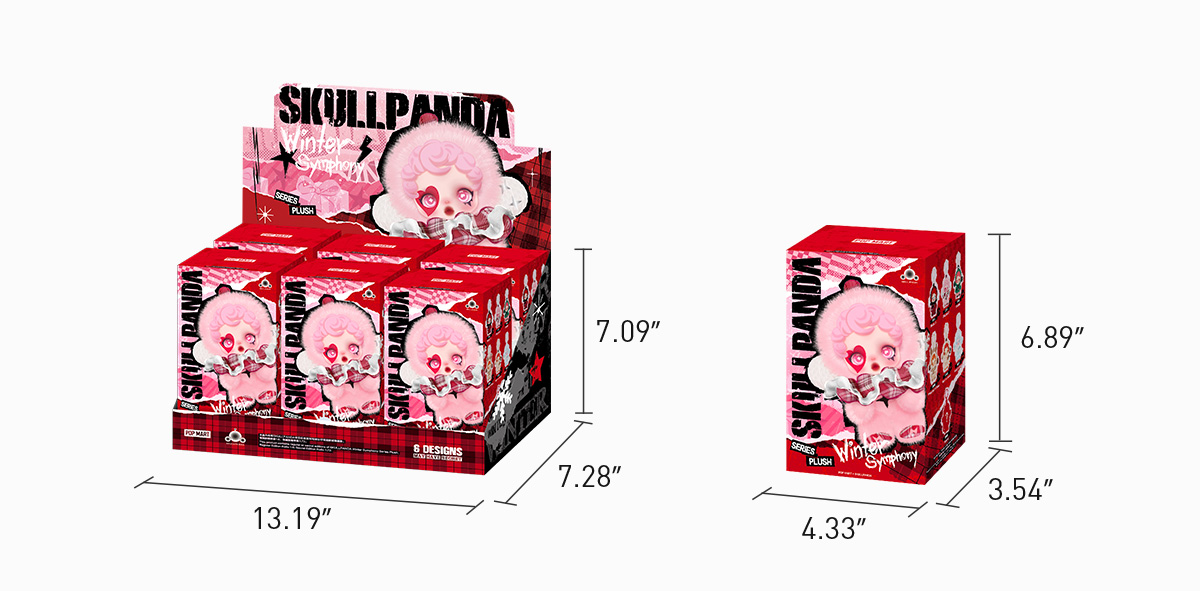 POP NOW:SKULLPANDA Winter Symphony Series Plush - POP MART
