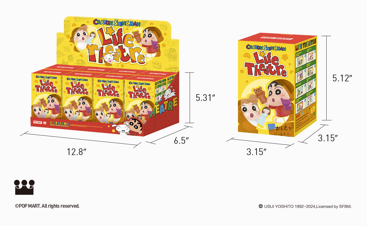 POP NOW:Crayon Shinchan Life Theatre Series Scene Sets - POP MART