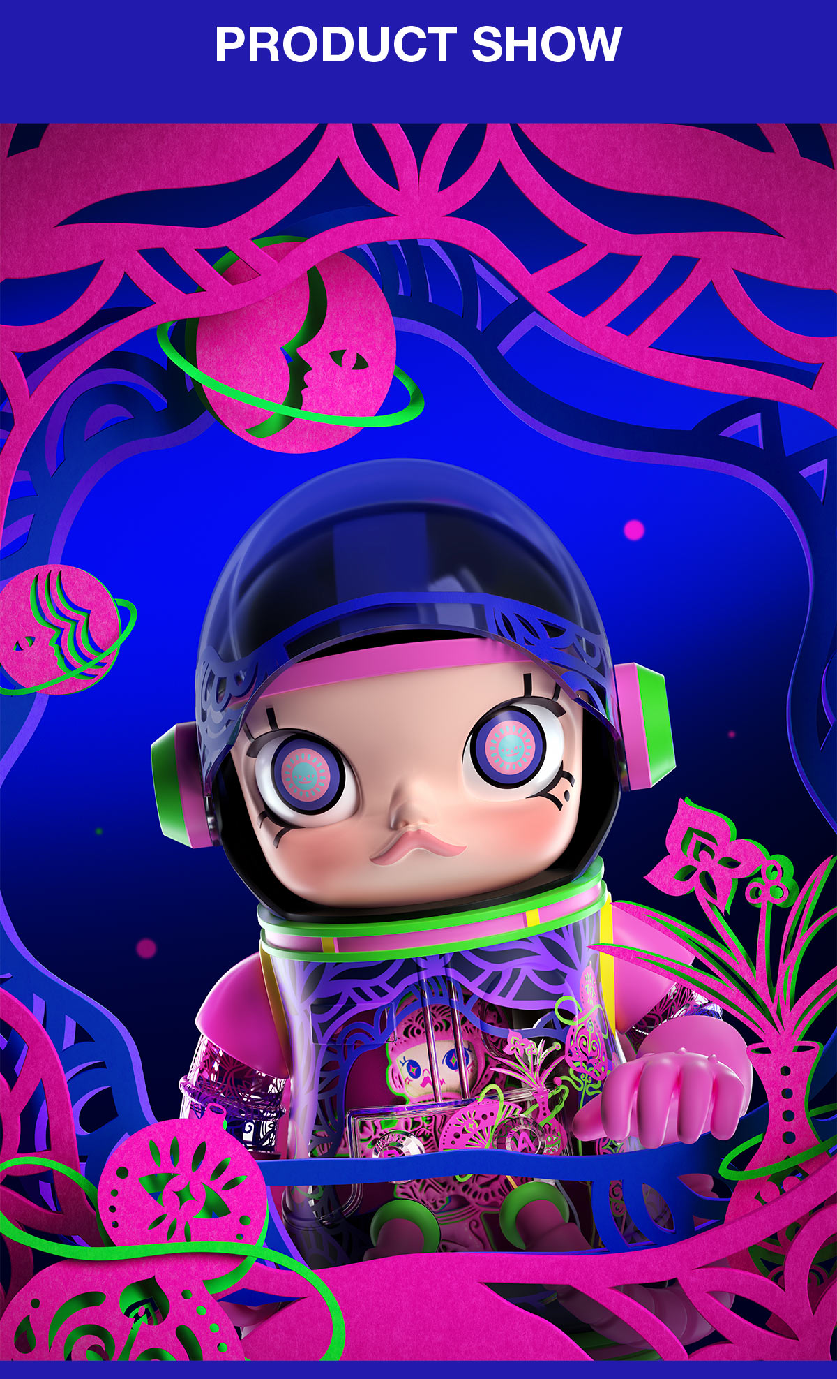MEGA SPACE MOLLY 1000% CHEN FENWAN - POP MART (United States)