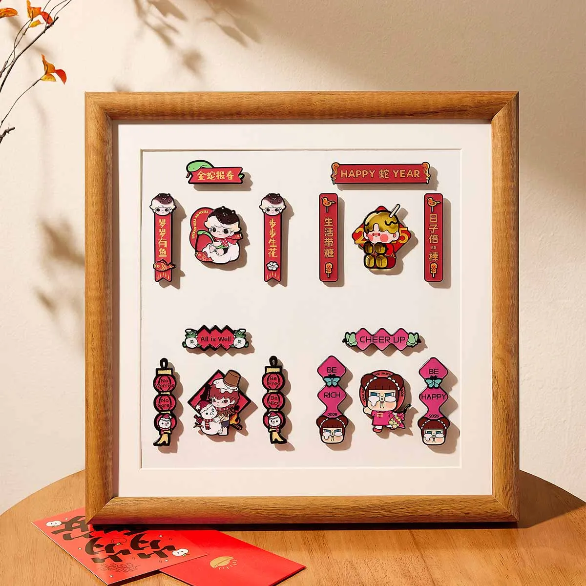 Wealthy Snake's New Year Celebration Series-Mini Spring Couplets Fridge Magnet Blind Box