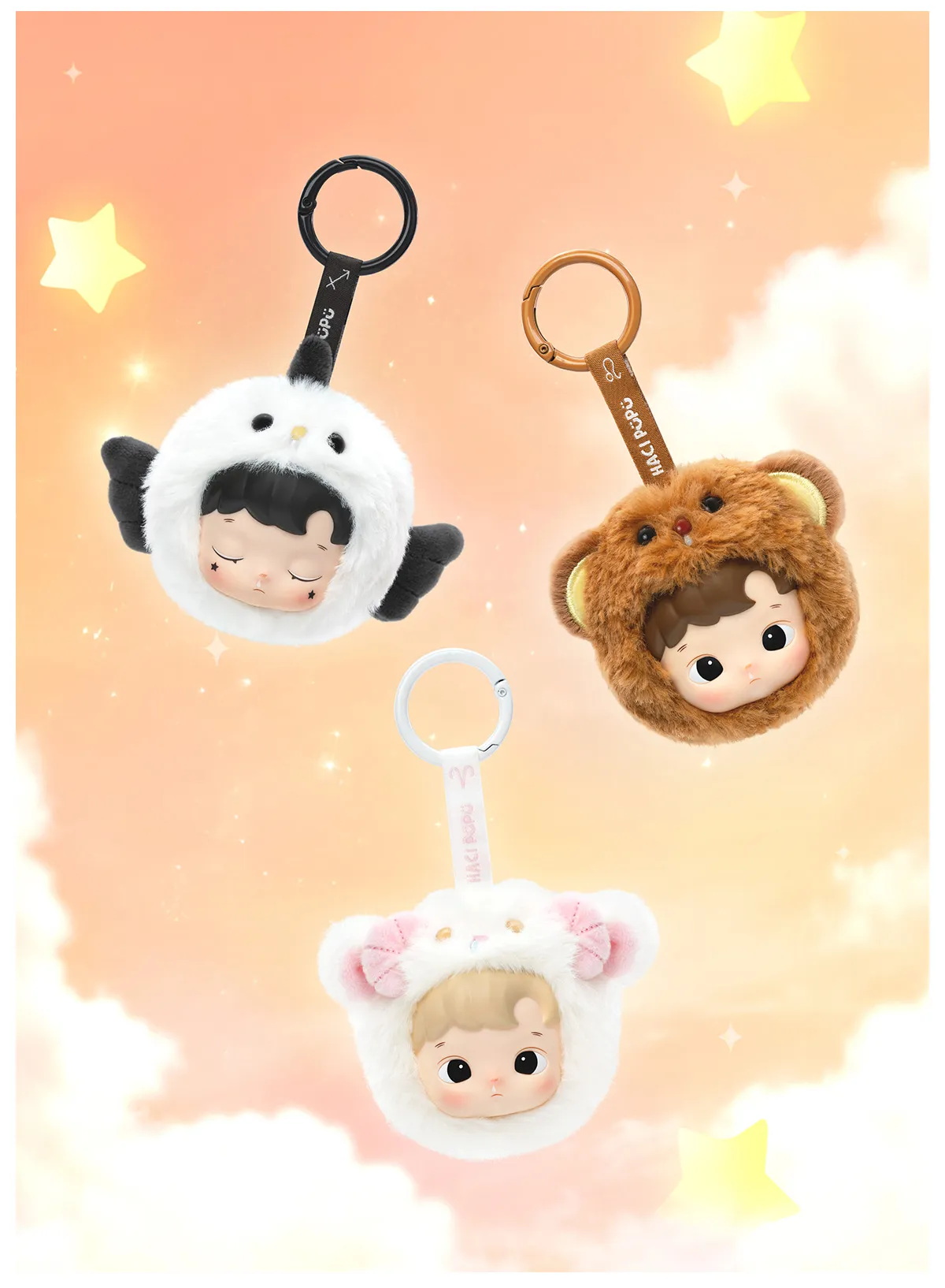 POP NOW:HACIPUPU The Constellation Series-Vinyl Plush Blind Box 
