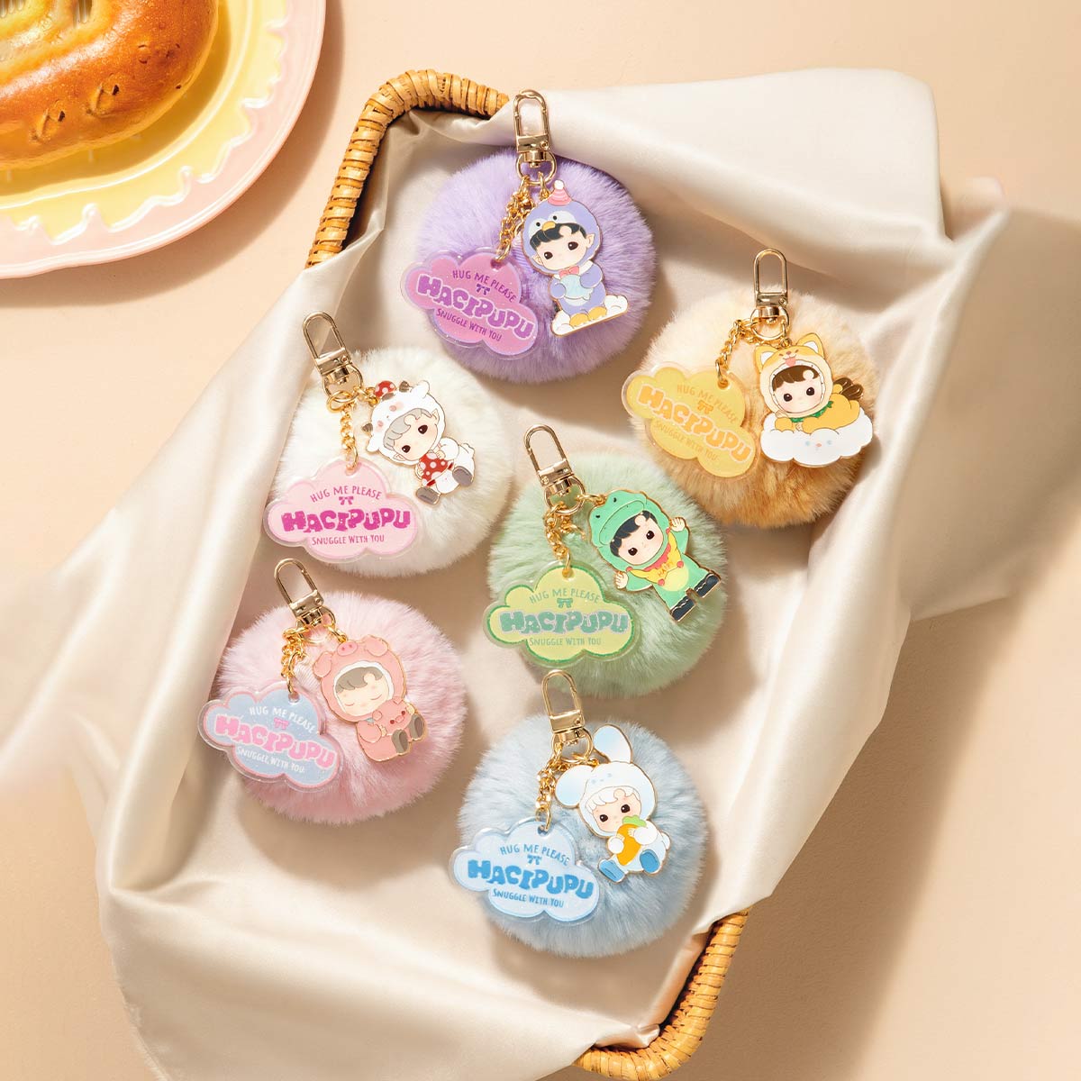 キーホルダー Hacipupu Snuggle with you HACIPUPU Snuggle With You Series-Pendant Blind Box - POP