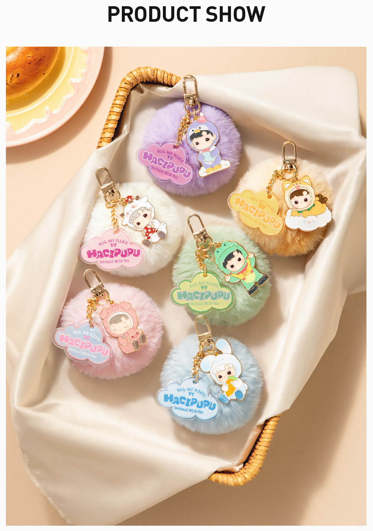 POP NOW:HACIPUPU Snuggle With You Series-Pendant Blind Box