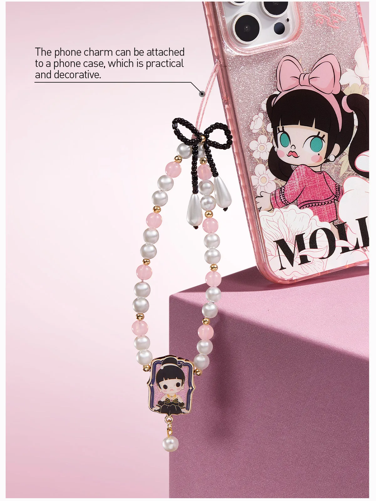POP NOW:MOLLY Daily Look Series-Phone Charm Blind Box - POP MART 