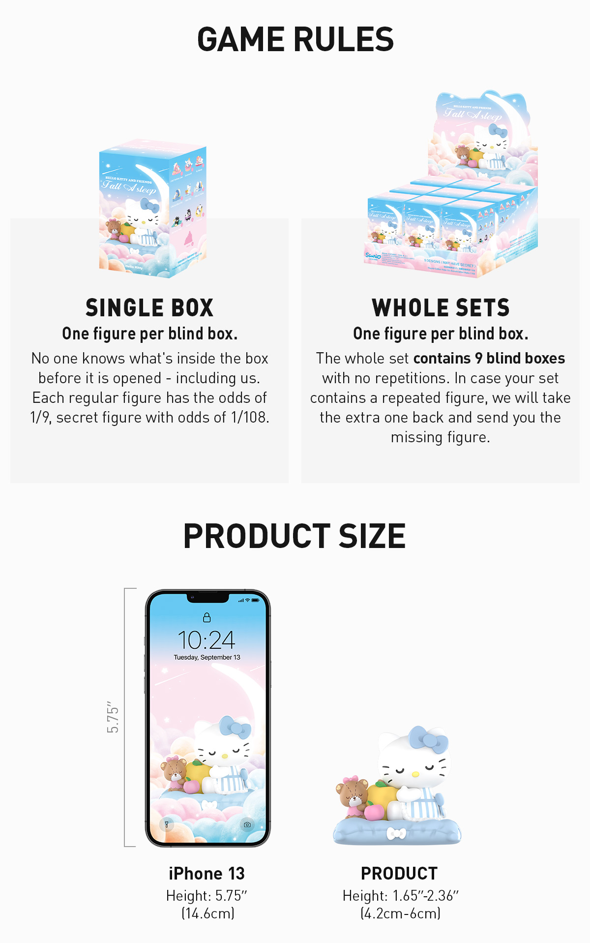 POP NOW:Sanrio characters Fall Asleep Series Figures - POP MART