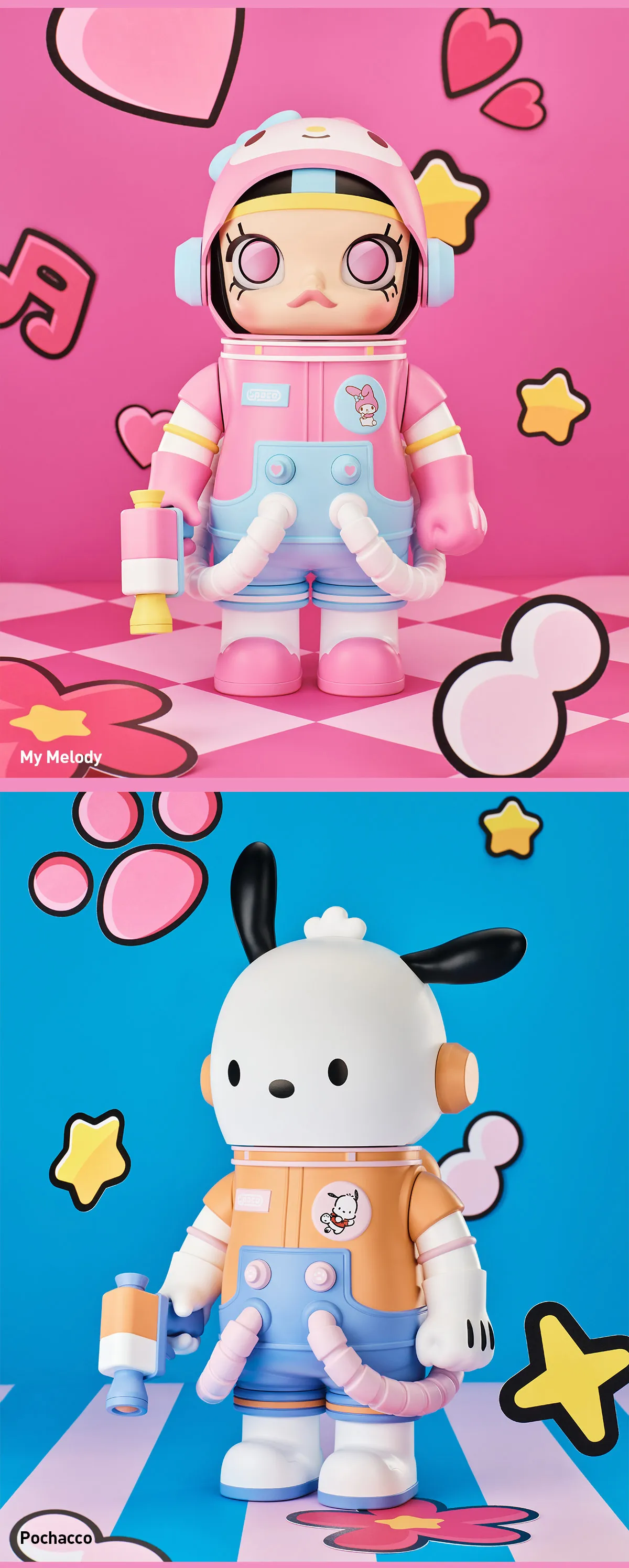 POP NOW:MEGA SPACE MOLLY 400% Sanrio Characters Series - POP MART 
