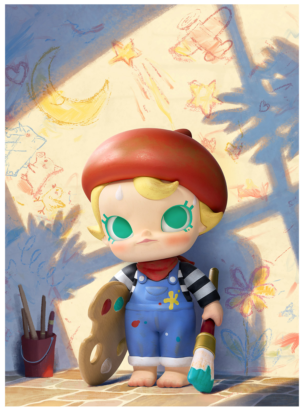 Baby Molly Future Painter Figurine - POP MART (United States)