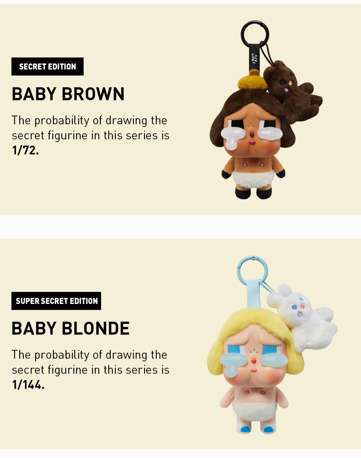 CRYBABY Crying Again Series-Vinyl Face Plush Blind Box - POP CRYBABY Crying Again Series-Vinyl Face Plush Blind Box - POP