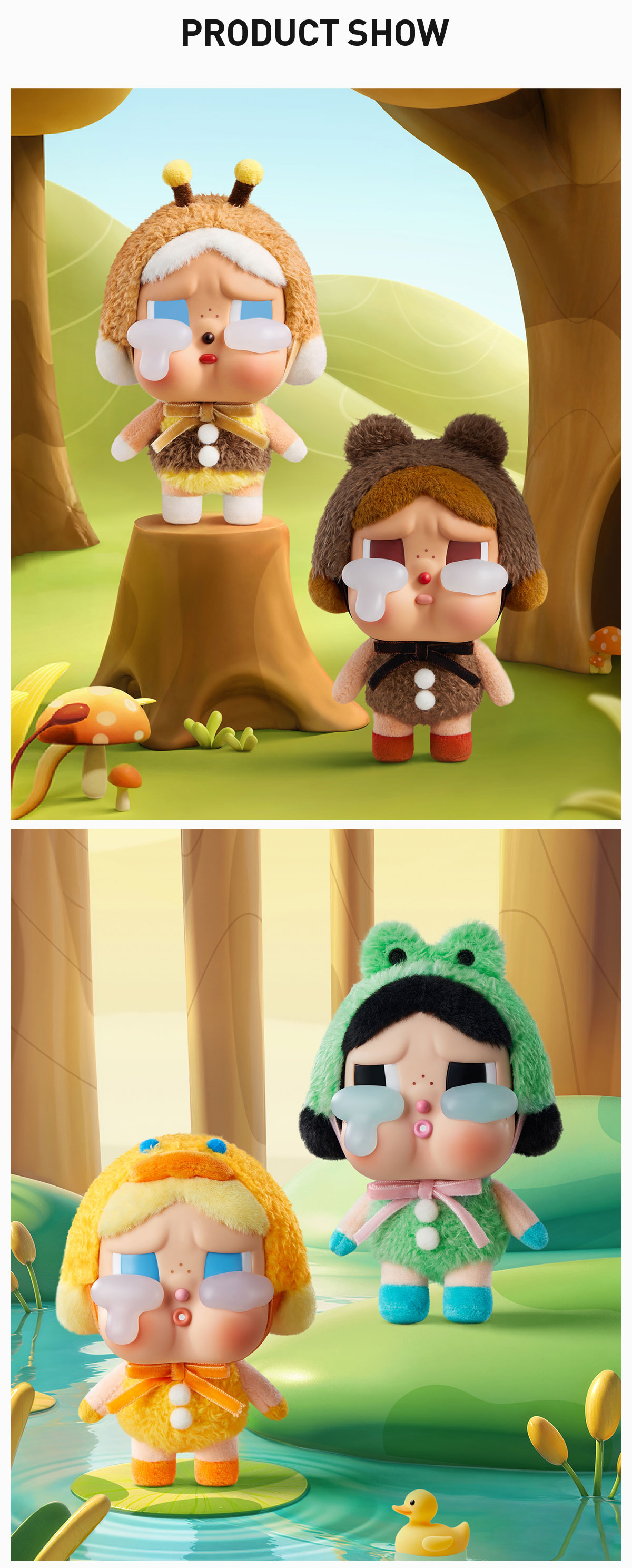 CRYBABY Crying Again Series-Vinyl Face Plush Blind Box - POP CRYBABY Crying Again Series-Vinyl Face Plush Blind Box - POP