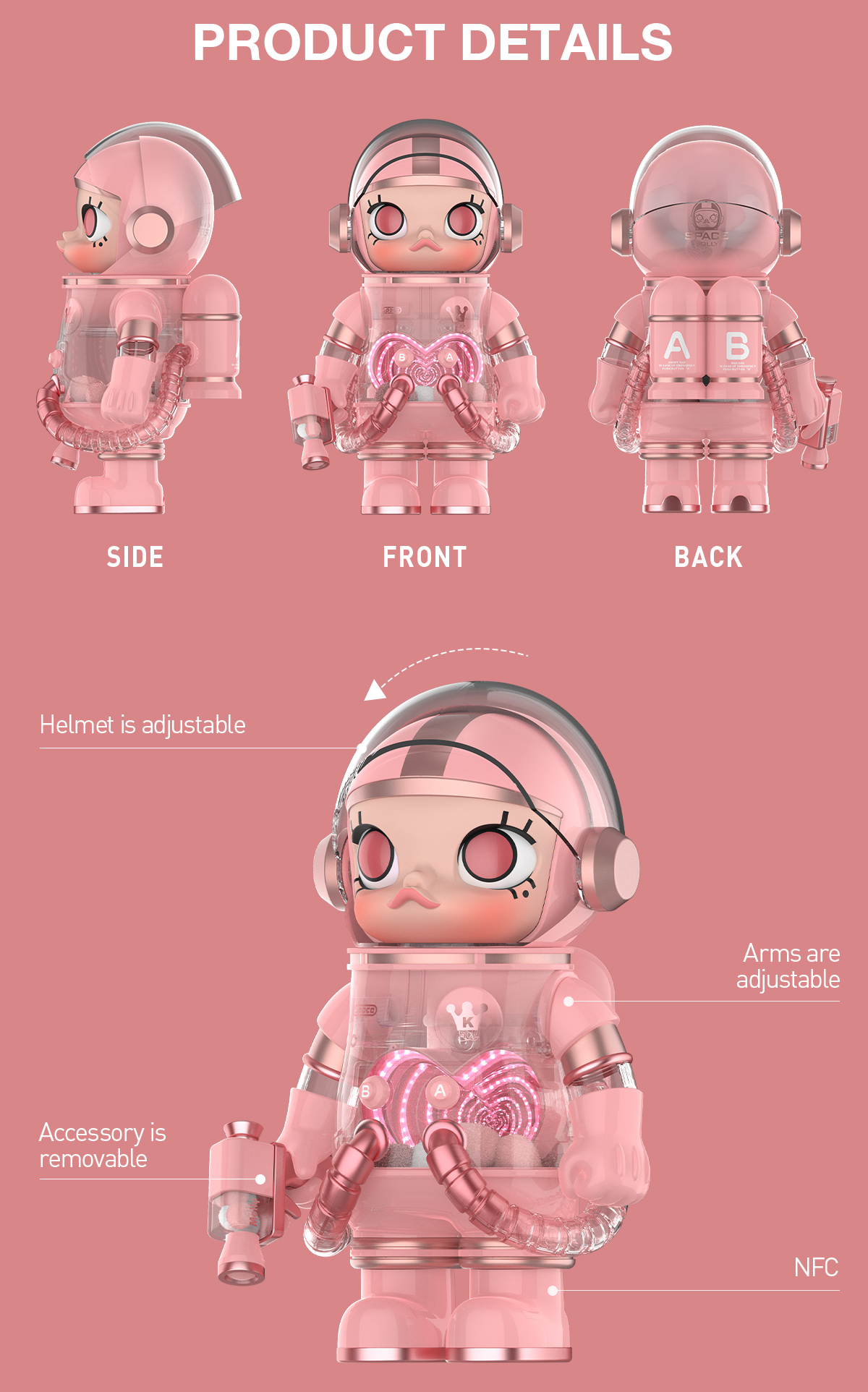 MEGA SPACE MOLLY SMITTEN LOVE《IN SPACE》3D Painting - POP