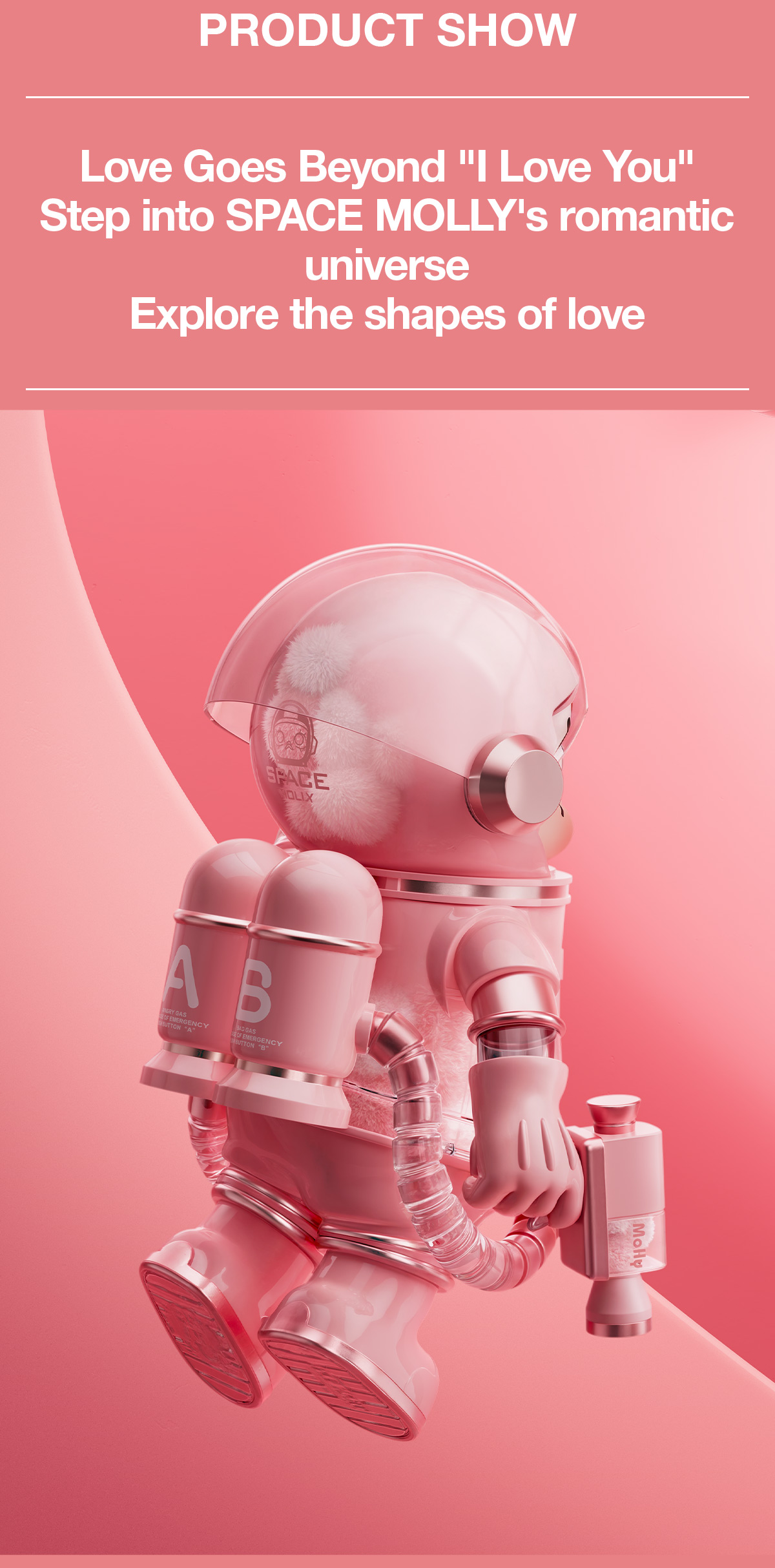 MEGA SPACE MOLLY 400% SMITTEN LOVE - POP MART (United States)