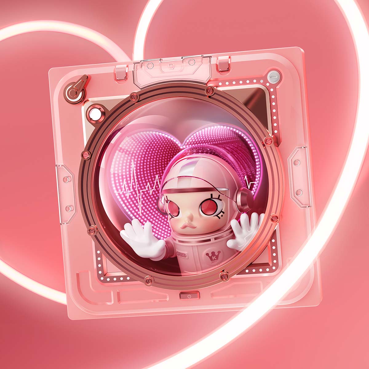 【同梱不可】 SPACE》3D LOVE《IN SMITTEN MOLLY SPACE MEGA Painting POP - その他