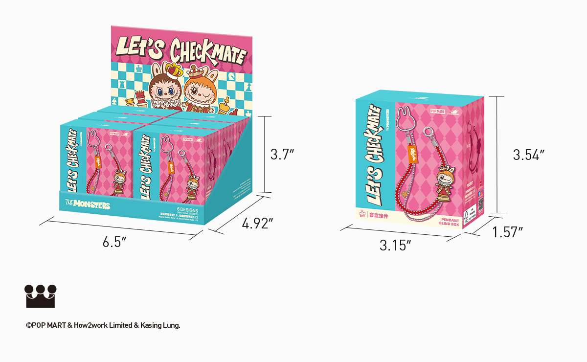 THE MONSTERS Let's Checkmate Series-Pendant Blind Box - POP