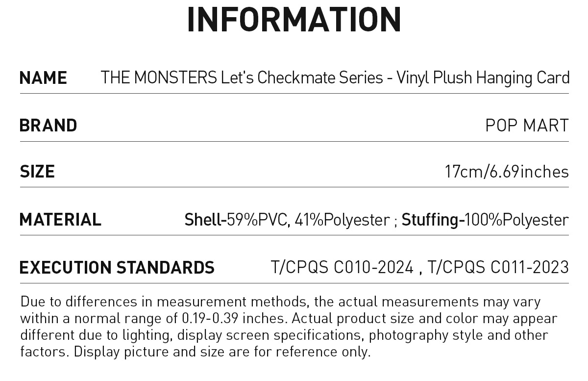 THE MONSTERS Lets Checkmate 5個 THE MONSTERS Let's Checkmate Series-Vinyl Plush Hanging Card
