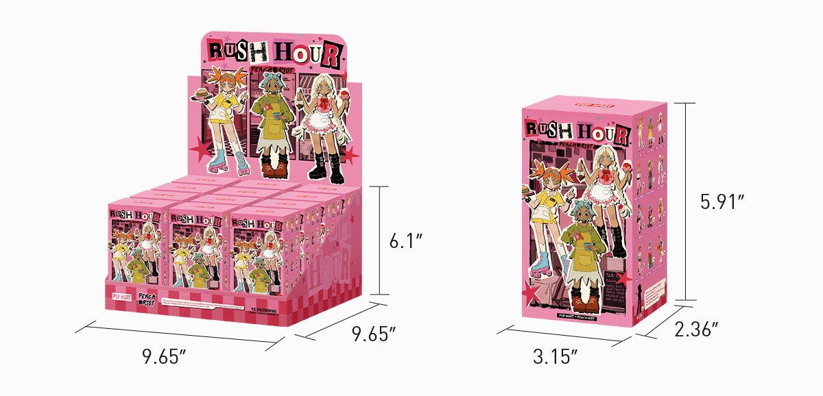 POP NOW:Peach Riot Rush Hour Series Figures - POP MART