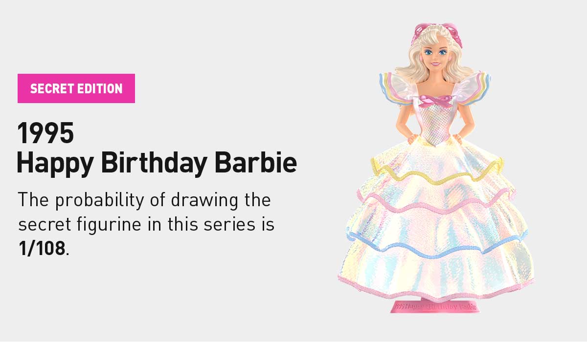 POPMART バービー スタイル アイコン シリーズ シークレット 1995 Pop Mart Pop Mart Barbie Style Icon Series 1995 Happy