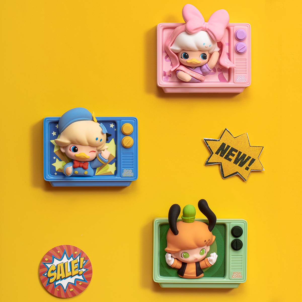 POP MART DIMOO WORLD フリッジマグネット 4個セット DIMOO WORLD × DISNEY Series-Fridge Magnet Blind Box - POP