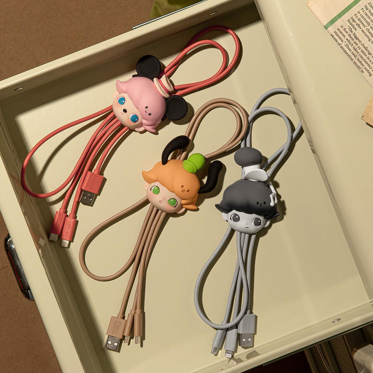 DIMOO WORLD × DISNEY Series-2 in 1 Cable Blind Box-Copy