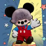 POP MART-DIMOO WORLD × DISNEY Series-Mickey Vinyl Plush Bag - Banner 2