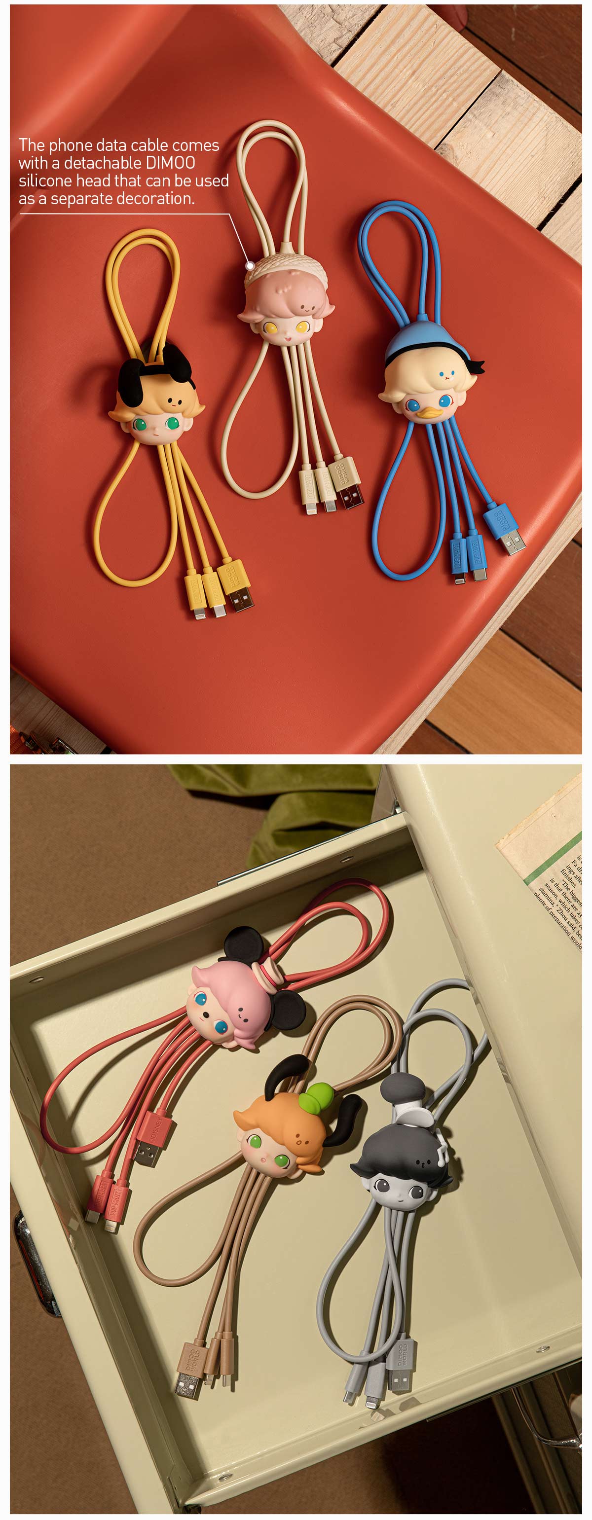 POP NOW:DIMOO WORLD × DISNEY Series-2 in 1 Cable Blind Box - POP