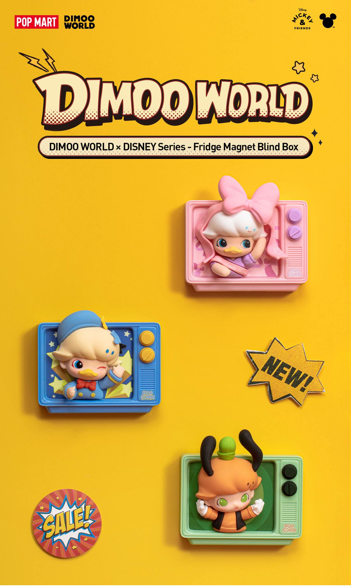 POP MART DIMOO WORLD フリッジマグネット 4個セット POP MART Official | Shop