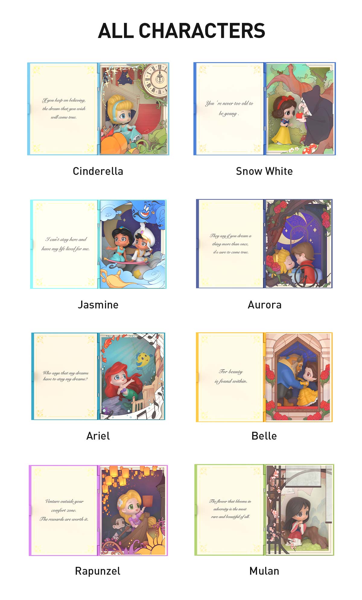 その他 POP MART FAIRY TALES Disney PRINCESS Disney Princess's Fairy Tales Series Scene Sets - POP MART