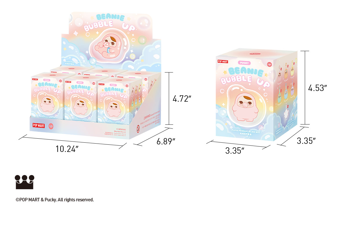POP NOW:PUCKY BEANIE BUBBLE UP SERIES-Plush Pendant Blind