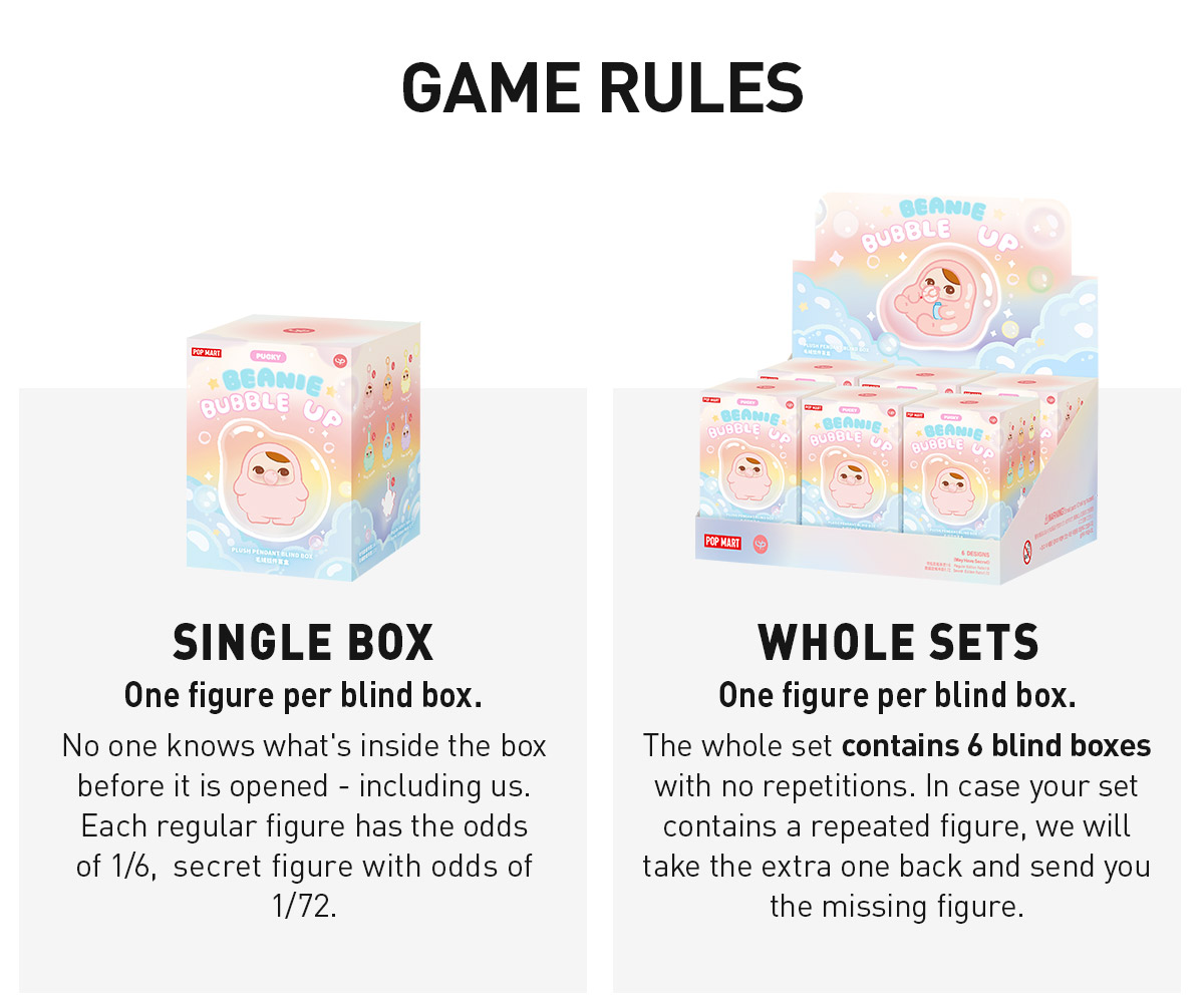 PUCKY BEANIE BUBBLE UP SERIES-Plush Pendant Blind Box - POP