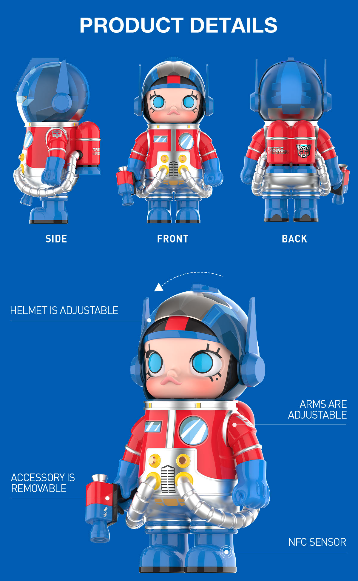 MEGA SPACE MOLLY 1000% OPTIMUS PRIME - POP MART (United States)