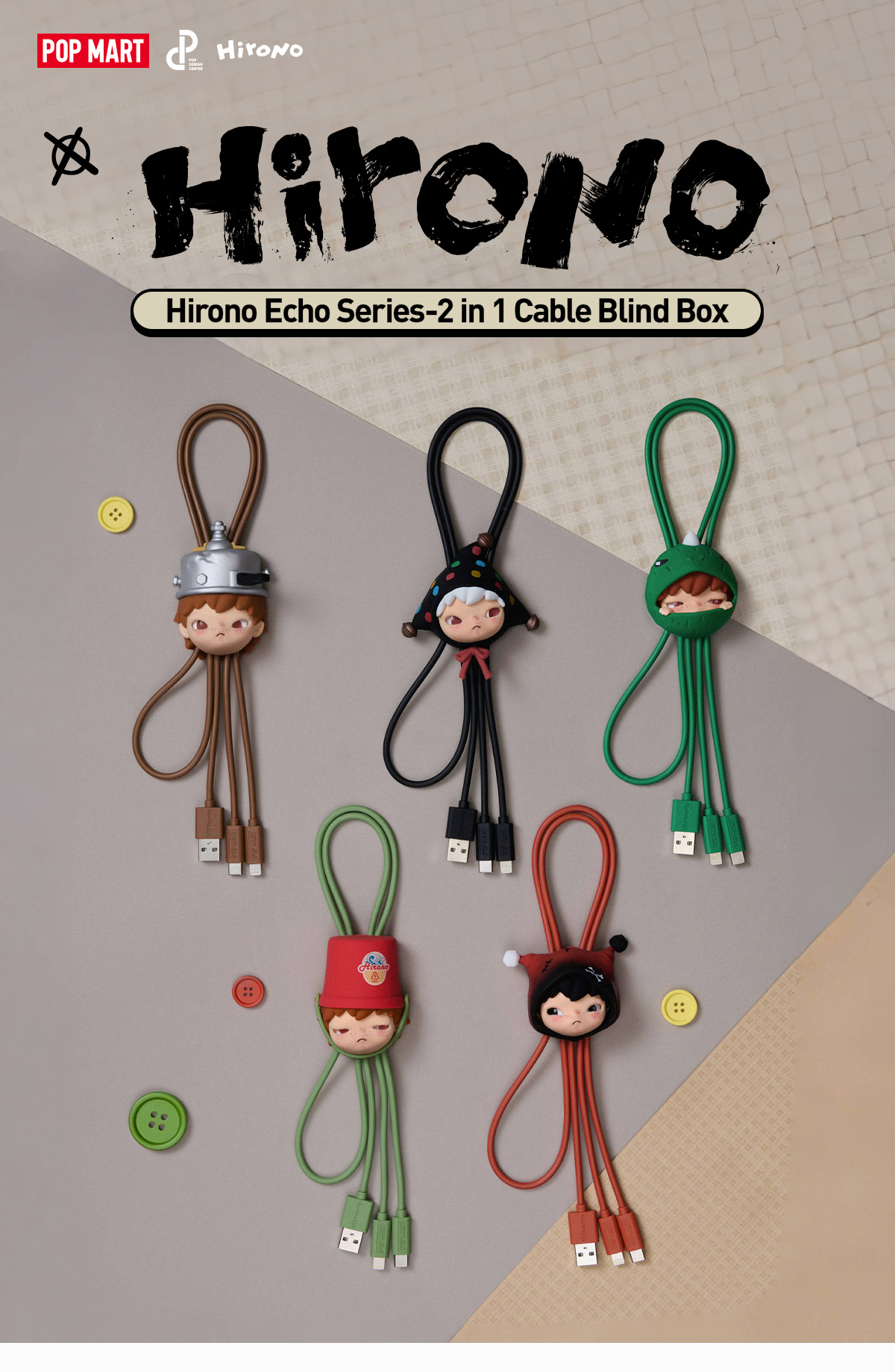 Authentic POPMART Hirono Echo Series Blind Box Confirmed
