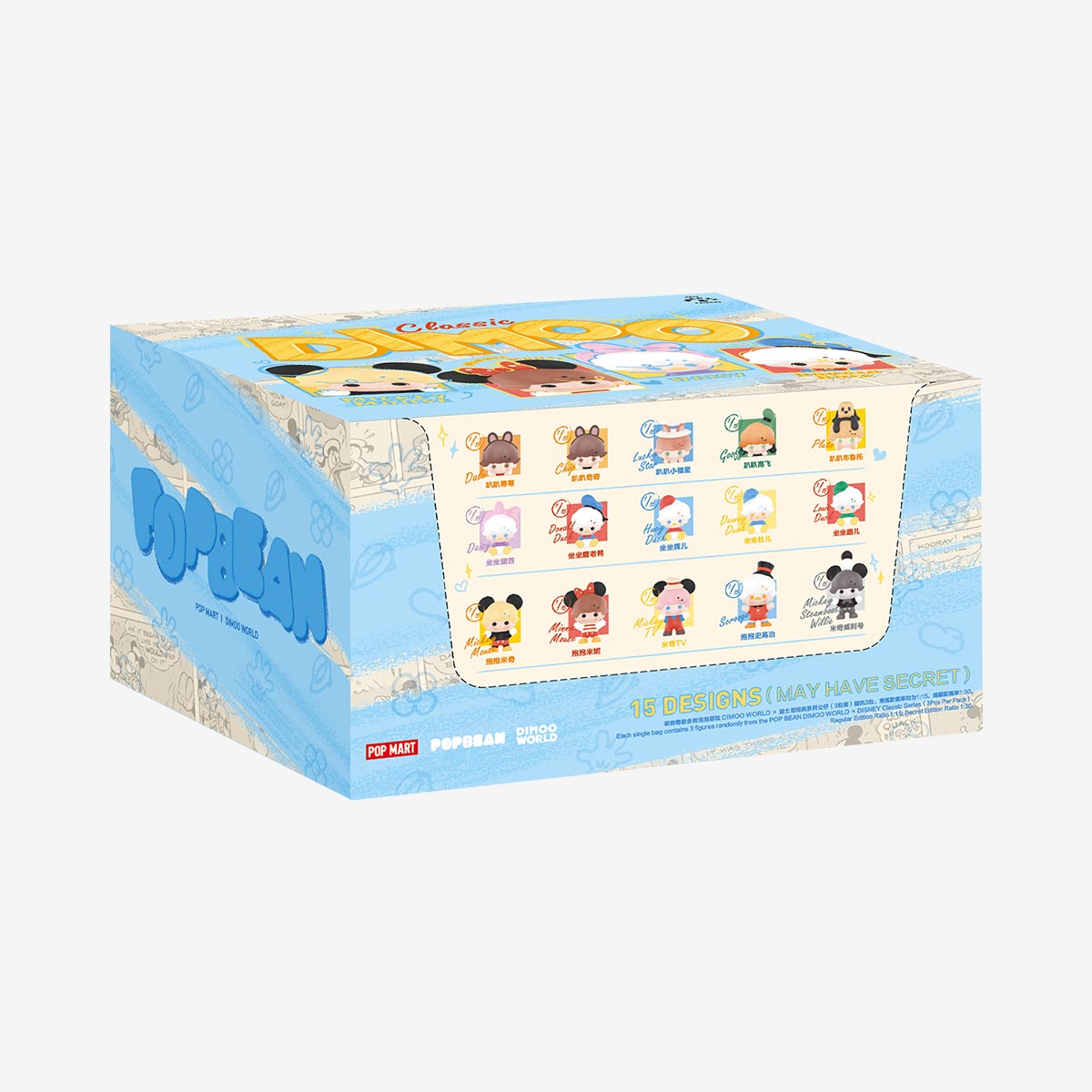 POP BEAN DIMOO WORLD × DISNEY Classic Series（3Pcs Per Pack