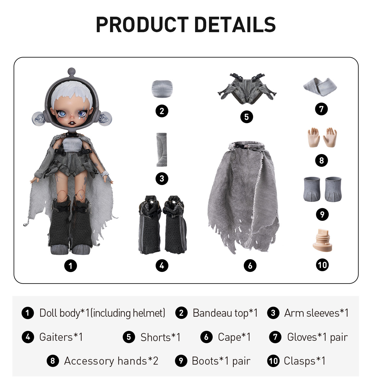 SKULLPANDA × HAMCUS 1/6 Action Figure - POP MART (Canada)