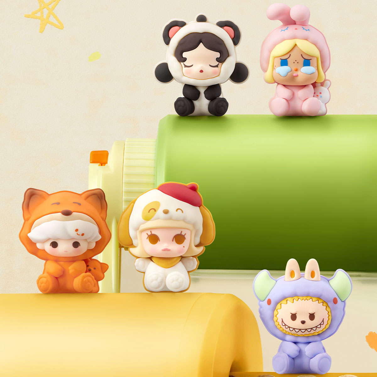 Bubble Cute Particle Pajama Party Series Decorative Buckle Set